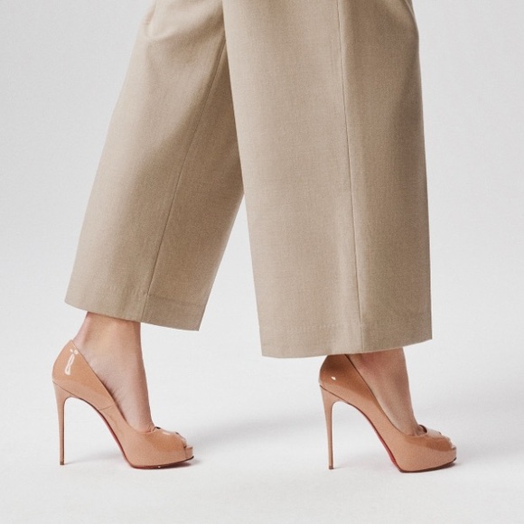 Christian Louboutin~New Very Privé 120MM Patent Leather Pumps - Main Image